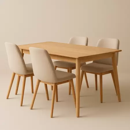 Conjunto Mesa de Jantar 4 Cadeiras